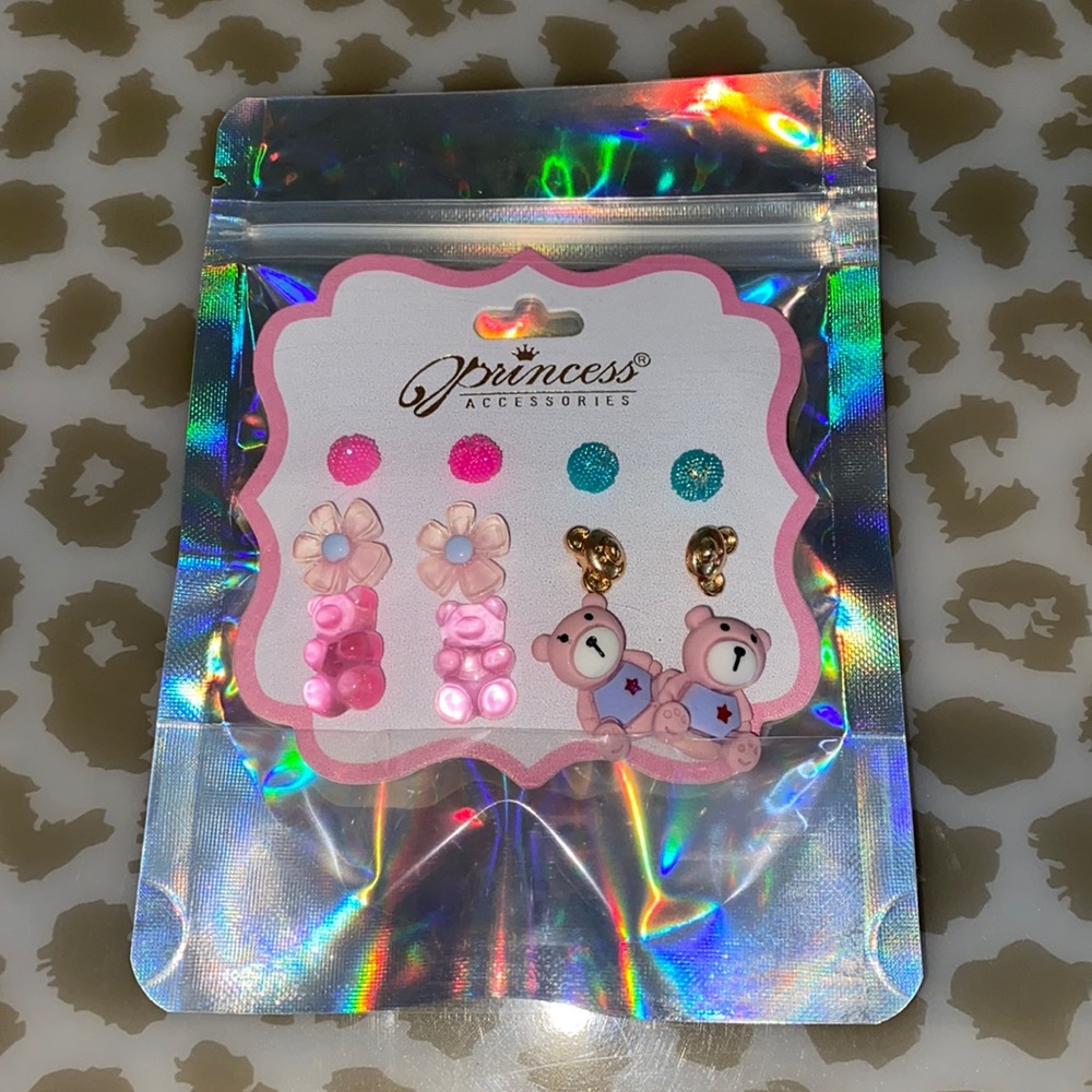 Earrings set 6 pairs